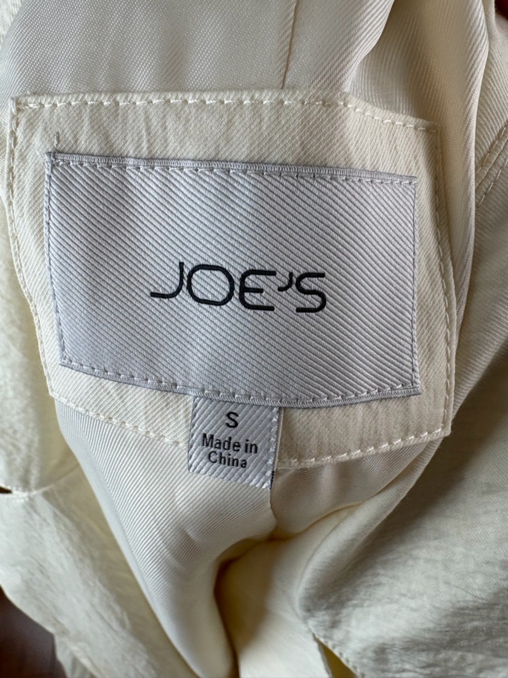 Joe’s Jeans The Elizabeth Trench Coat in Panna Cotta Cream Size S - Picture 10 of 11